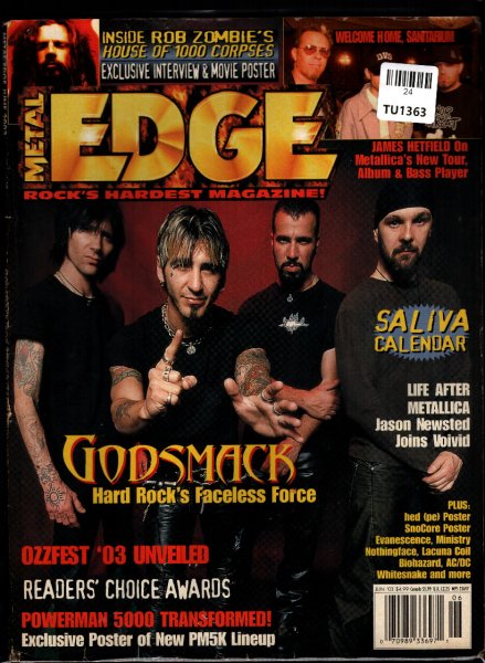 Metal Edge Magazine, June 2003, TU24-1363