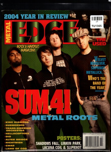 Metal Edge Magazine, February 2005, TU24-1365