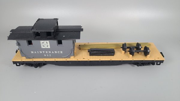 Tyco, Santa Fe Crane Car and Maintenance Car, HO Gauge, TU24-1722
