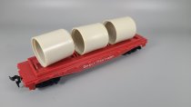 Tyco, Great Northern Flat Car with Pipe, 342-D, HO Gauge, TU24-1725