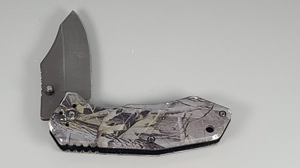 Locking Blade Knife, Camo Finish, New, TU24-1672