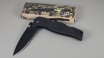 Locking Blade Knife with Belt Clip, Black Finish, New, Frost Cutlery, TU25-0023