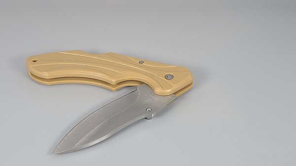 Locking Blade Knife, Tan Finish, New, Frost Cutlery, TU25-0028