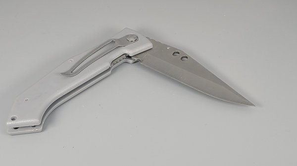 Locking Blade Knife, Gray Finish, New, Frost Cutlery, TU25-0029