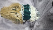 No Name Manufacture, Green Color, Doll, Porcelain, TU25-0087