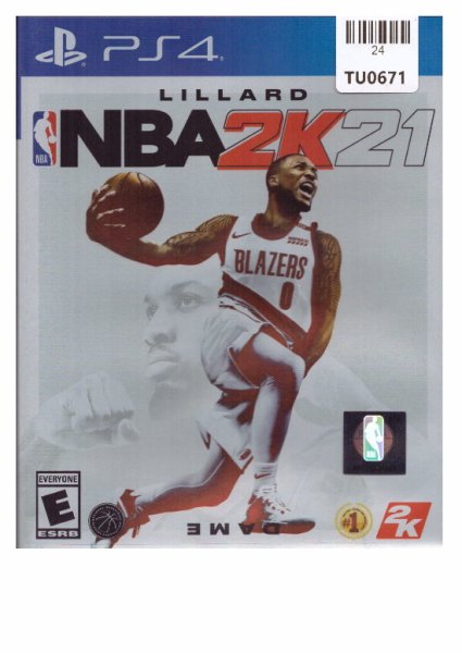 Sony, Play Station 4, NBA 2K21, Game, TU24-0671