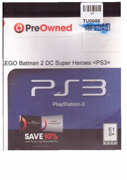 Sony, Play Station 3, Lego, Batman 2, Game, TU24-0680