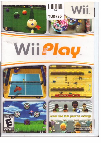Nintendo, Wii, Play, Game, TU24-0725