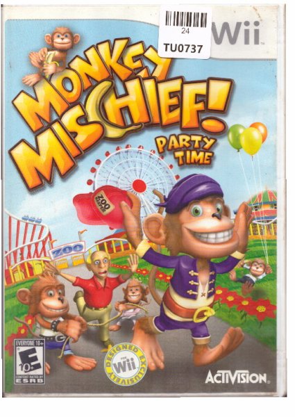 Nintendo, Wii, Monkey Mischief Party Time, Game, TU24-0737