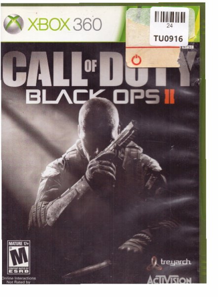 X Box 360, Call Of Duty, Black Ops II, Game, TU24-0916