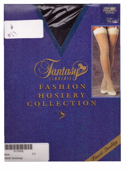 Fantasy Lingerie, Sheer, Stretch, Stocking, 1000ST, Black, FA-1000ST-BLK