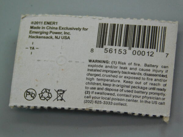 Ener1 CR2450 3V Lithium Battery
